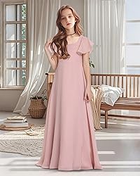 TAISHAN Junior Bridesmaid Dress for Wedding Ruffle