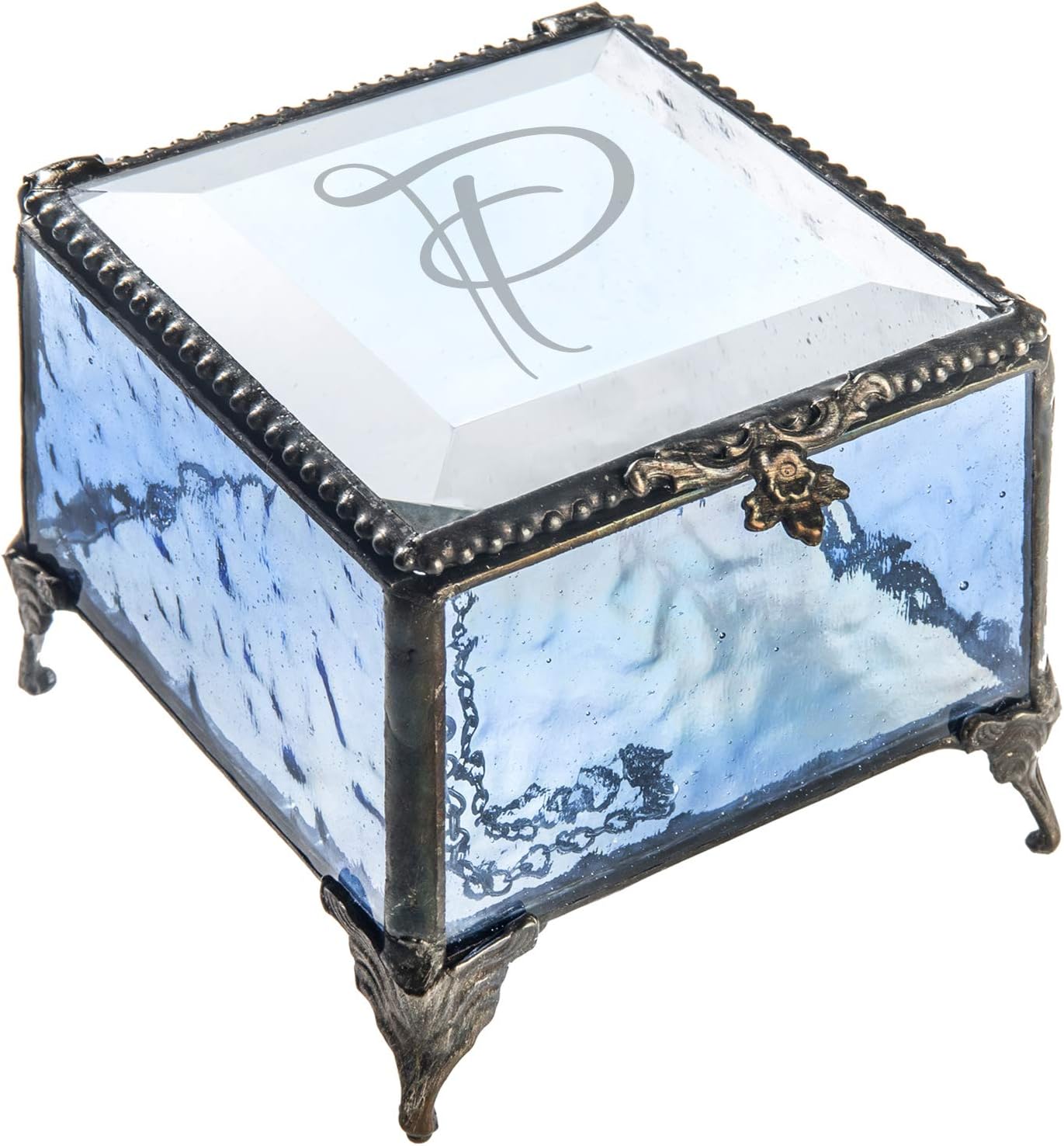 Monogrammed Jewelry Box Decorative Vanity