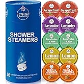 Shower Steamers Aromatherapy, 10-Pack Shower Bombs Mens Easter Basket Stuffers Gifts for Husband Men Him Wife, Birthday Gifts for Men Him, White Elephant, Self Care- Relaxation, Travel Essentials