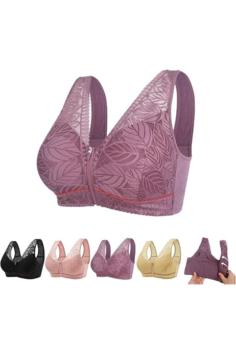 Sursell Posture Correction Front-Close Bra,Women's Full Coverage Front  Closure Support Bra (Beige, S) at Amazon Women's Clothing store