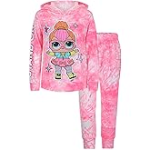 L.O.L. Surprise! Neon Q.T. Girls 2 Piece Pullover Hoodie and Pant Set for Big Kids