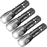 LED Flashlight, Ultra Bright XML T6 Handheld Flashlights - High Lumen, Zoomable, 5 Modes, Water-Resistant - Perfect for Campi