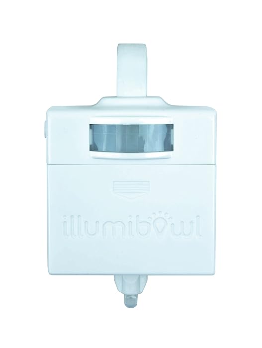 Illumibowl 3.0 LED Toilet Night Light - Bright Motion Sensor Light with Endless Color Combinations - Universal Toilet Fit - As Seen on Shark Tank