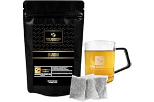 Pure And Easy Tea, Stardom, Organic Vitality Blend, Supports Natural Energy & Stamina, Healthy Coffee Alternative, 180mg Caffeine per Cup, Pack of 30 Biodegradable Tea Bags, 3.3g Fill, 100g/3.5oz