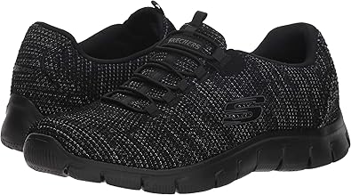 skechers ladies black trainers
