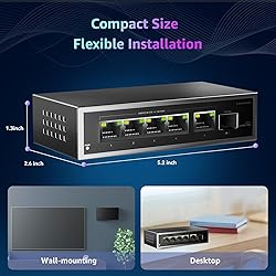 2.5G Umanaged Ethernet Switch, AUMOX PRO 5 Port