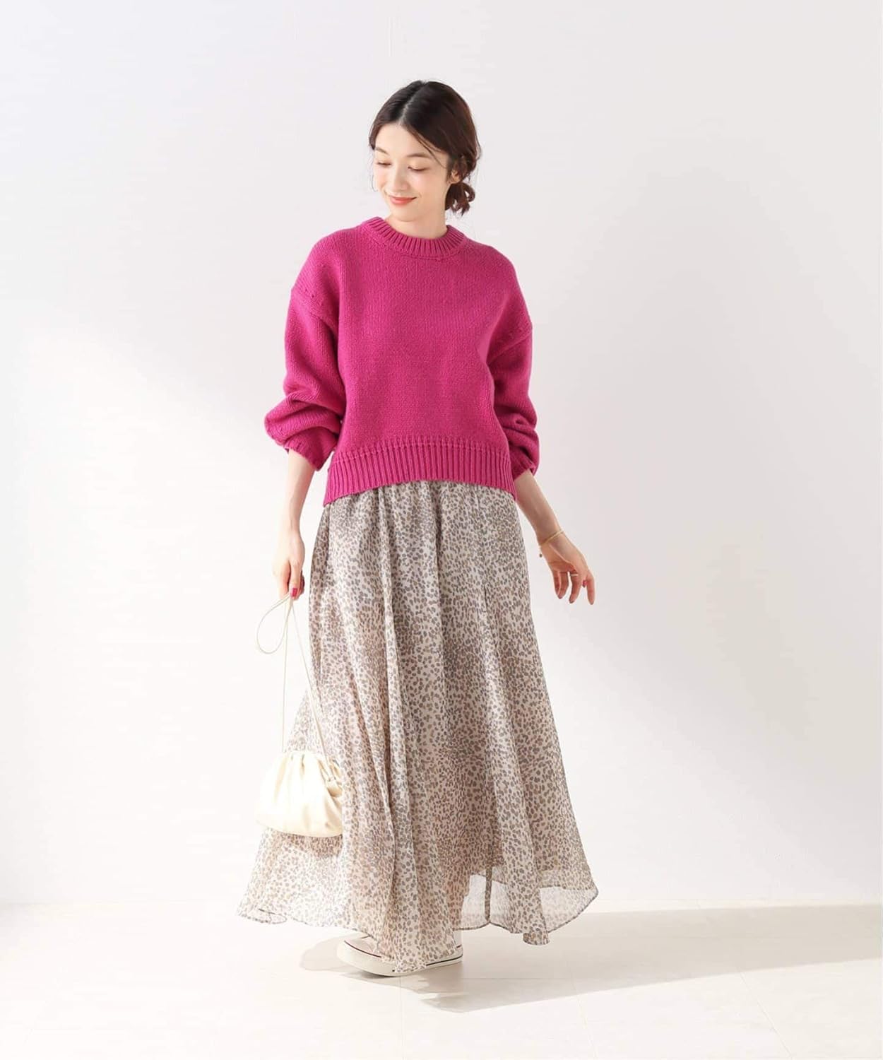 Amazon スローブイエナ コードヤーンクロップドニット フリー ピンク セーター 通販