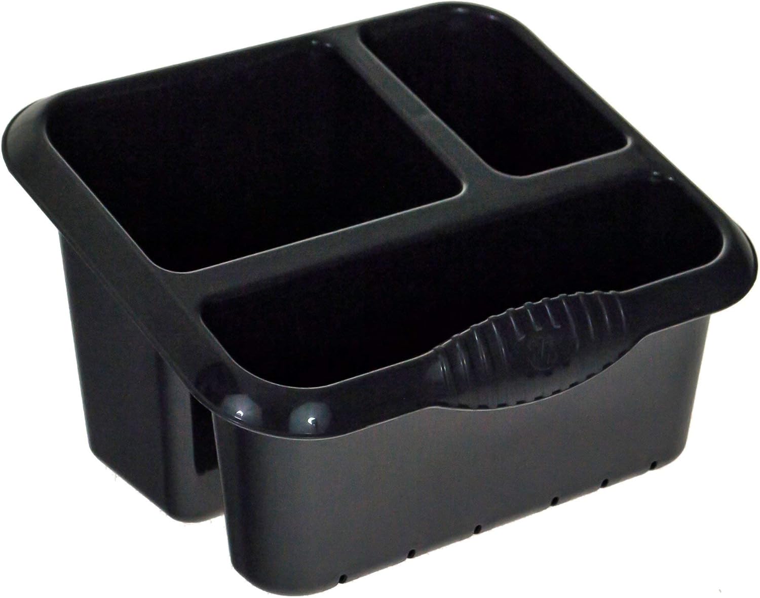 Wham Black High Grade Large Plastic Sink Tidy Cutlery Drainer Holder
