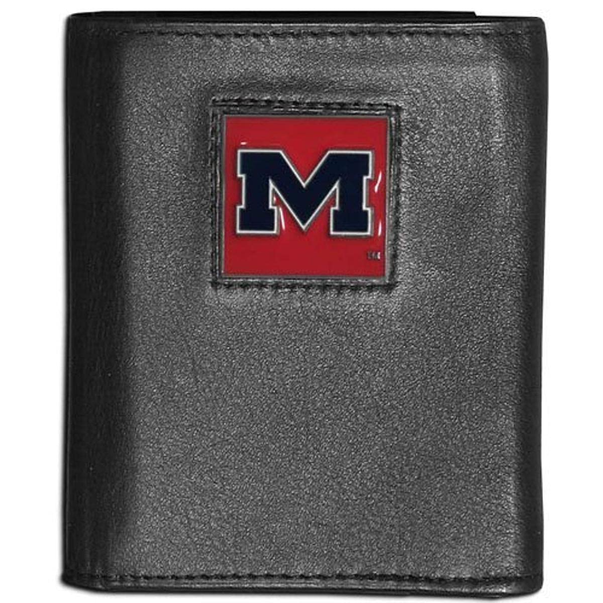 Siskiyou NCAA Mississippi Old Miss Rebels Leather Tri-Fold Wallet