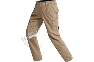 Rapoo Ripstop Water Resistant Cargo Tactical Pants for Men EDC Hiking Work Military Army Pants with 9 Pockets
