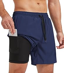 Surenow Men's Athletic Running Shorts Lightweight