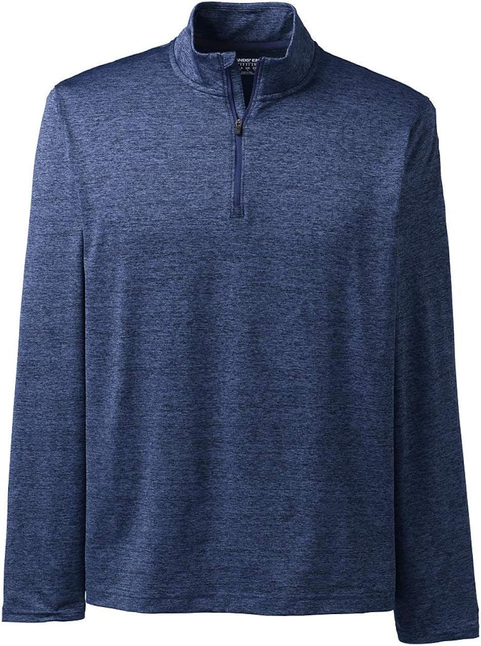 Lands' End Unisex Rapid Dry Space Dye Quarter Zip Pullover