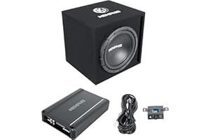 Memphis Audio SRXE112VP 12" 500w SRX Car Subwoofer Enclosure+Amplifier Package