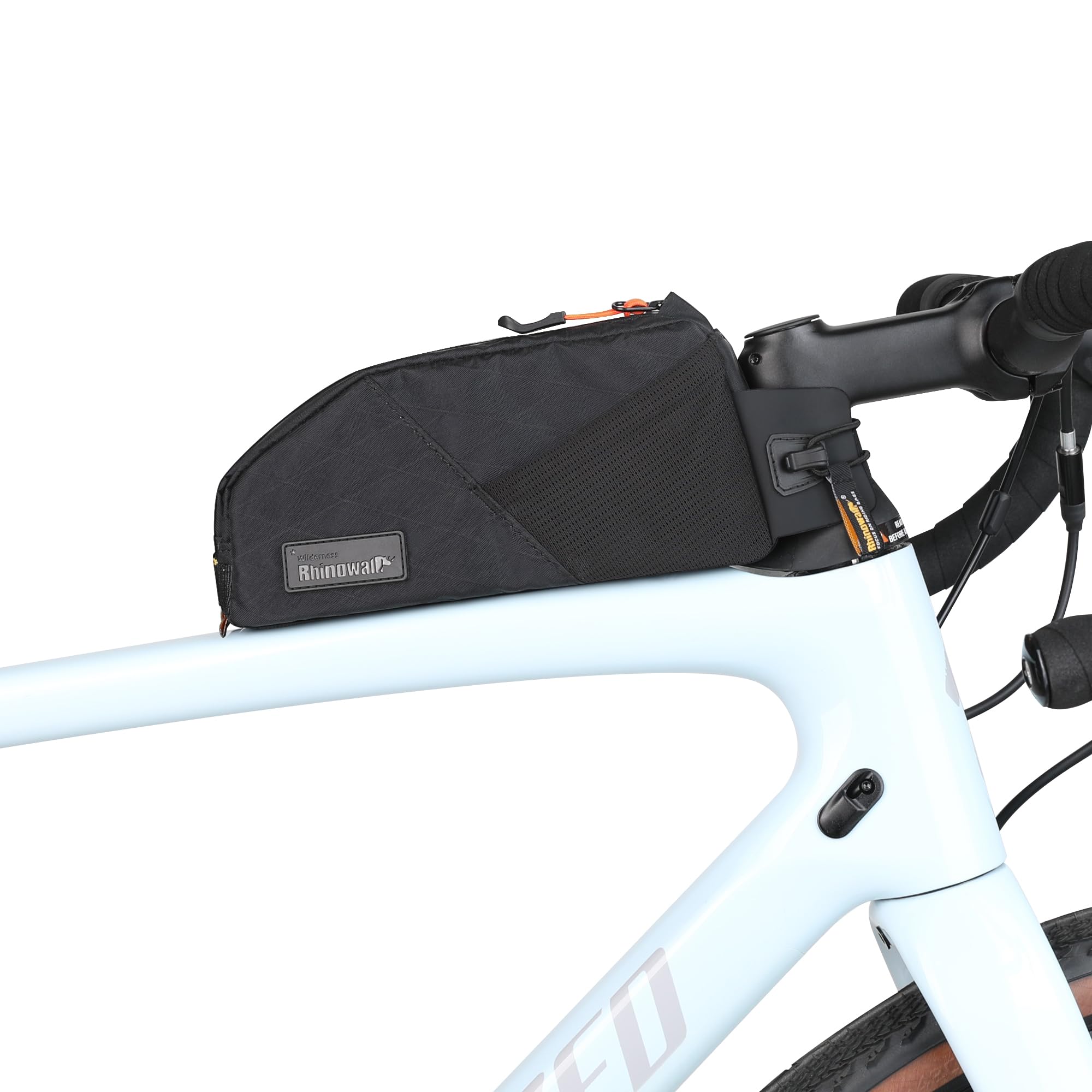 Photo 1 of Rhinowalk Bike Top Tube Bag Bicycle Front Frame Bag Waterproof Bike Bag 1.2L with Dual Side Mesh Pockets Perfect for MTB Road Bike Cycling Commuting and Outdoor Adventures