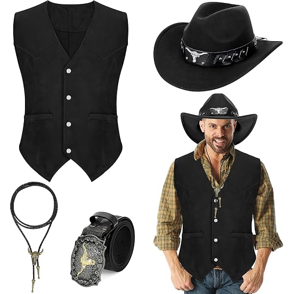 Ceinture de cowboy en polyuréthane avec porte-revolver double pistolet, ceinture western noire taille unique pour homme, costume steampunk pour Ceinture de cowboy en polyuréthane avec porte-revolver double pistolet, ceinture western noire taille unique pour homme, costume steampunk pour