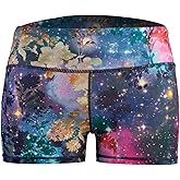 Epic MMA Gear WOD Booty Shorts for Women (Small, Fantasy Multi)