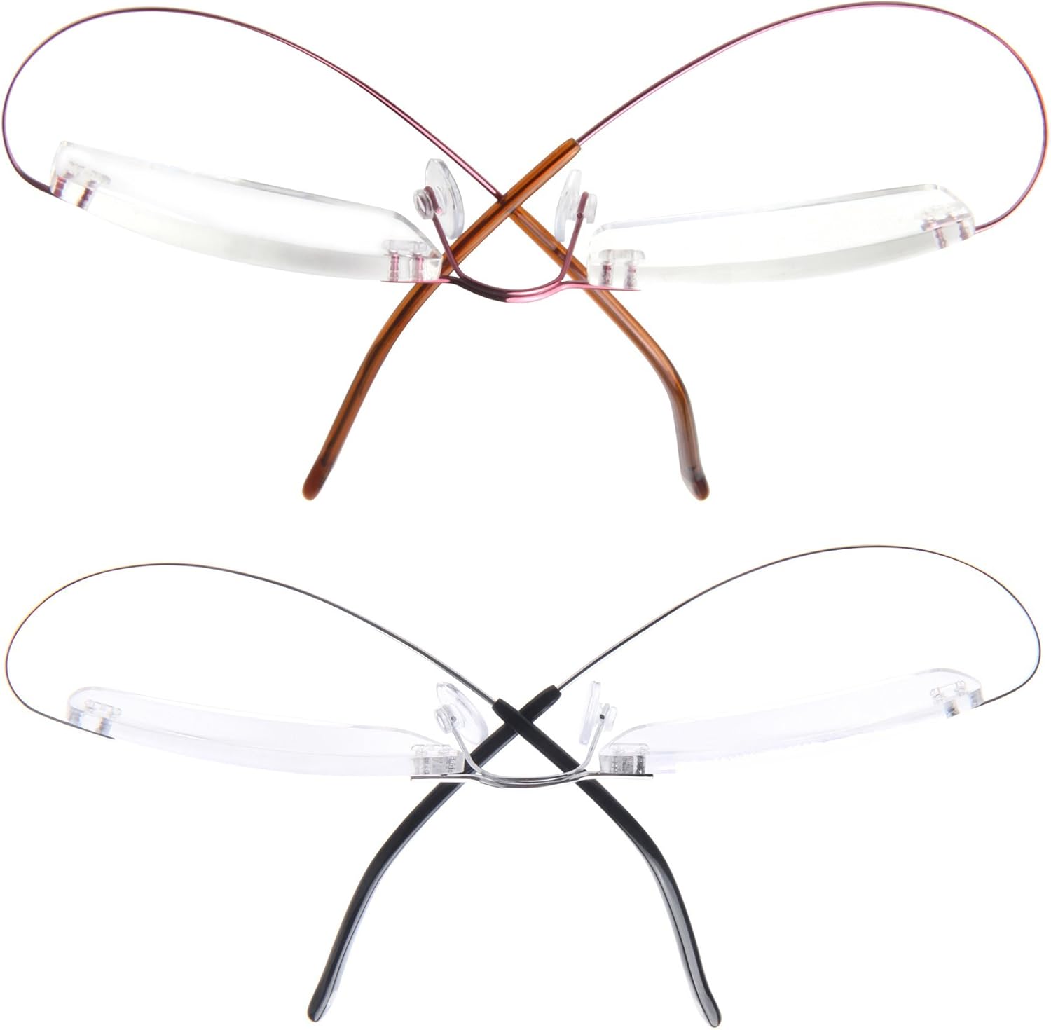 frameless glasses titanium
