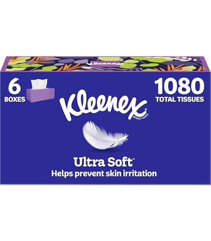 Amazon.com: Kleenex Ultra Soft Facial Tissues, Medium Count Flat