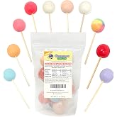 Sugarloo World Assorted Lollipops Individually Wrapped 10 Pack 8.1 Ounce | Large Suckers, Mixed Flavors, Vegan and Gluten-Free