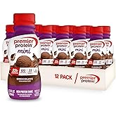 Premier Protein MINIs 22g Protein Shake, Chocolate, 12 Pack | 120 Calories, 23 Vitamins &amp; Minerals, No Added Sugar, Supports Muscle Health, Gluten-Free, 8.75 oz