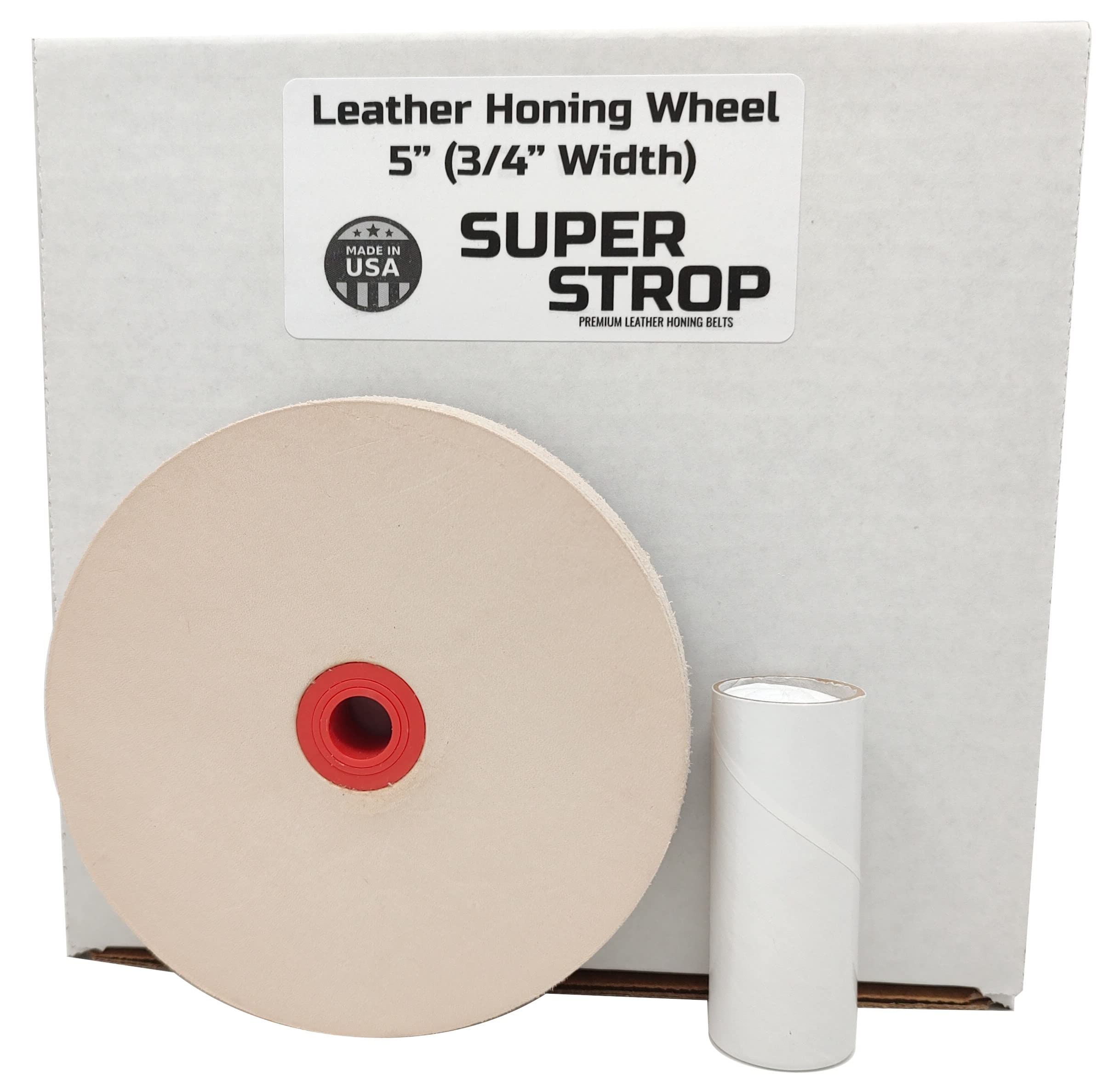 5 in Leather Honing Stropping Wheel fits