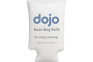Dojo Bean Bag Refill 100L – 3X Long Lasting – High-Density Polystyrene Beads for Bean Bags, Loungers, Pool Floats, Pillows, a