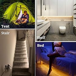 WOBANE Rechargeable Motion Sensor Strip Light, LED
