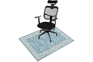 Anidaroel 36”x48”Office Chair Mat for Hardwood & Tile Floor, Computer Chair Mat for Rolling Chair, Anti-Slip Large Floor Protector for Home Office, Low Pile Carpet Floor Mat