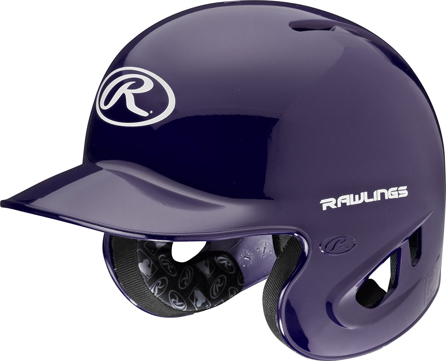Rawlings 90 MPH College High School ABS Plastic Batting Helmet Purple X