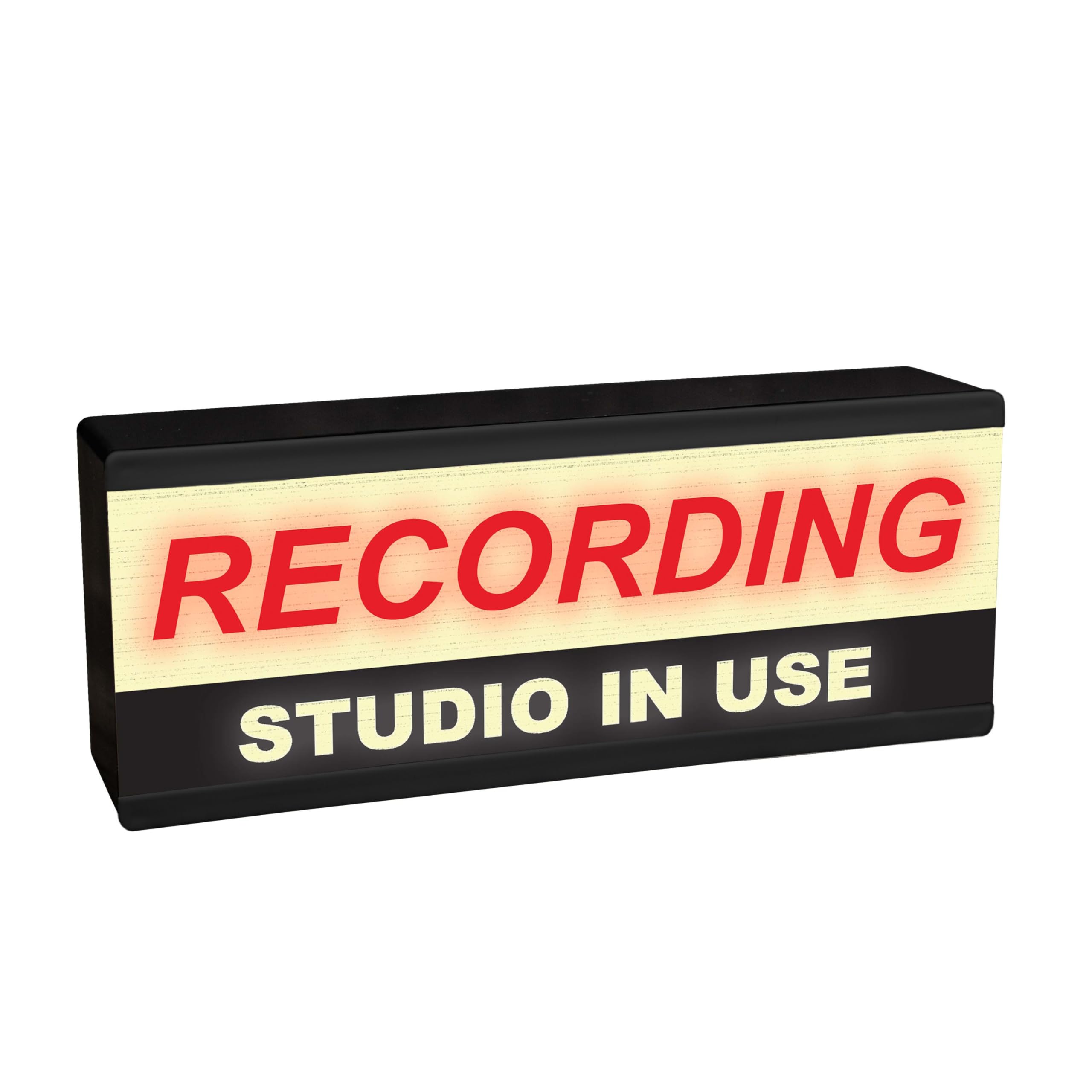 Light Up Recording Studio In Use Sign - Illuminated Music Film Entertainment Room Light - DJ Retro Wall Home Studio Light Box