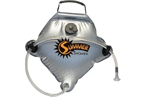 Advanced Elements - Summer Shower/Solar Shower - Different Capacity - Shower Head - Reflective Mirror - Fill Valve - Black or Silver