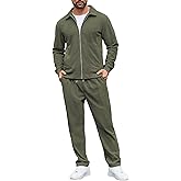 LecGee Men's Corduroy Shacket and Pants Outfits 2 Piece Long Sleeve Causal Autumn Winter Jacket Tracksuit Overshirt Set