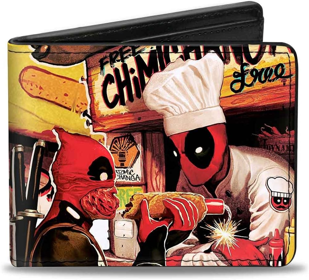 Men'sMarvel Universe Wallet Deadpool Kills Deadpool #2 Cover Dy, -Multi, One Size