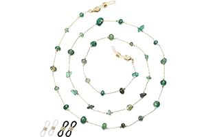 ERNAULO Glasses Chain for Women Eye Glasses Holders Around Neck Natural Crystal Eyeglasses Strap Sunglass Chains for Women