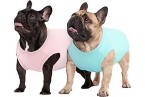 Kuoser 2 Pack Dog Shirts UPF 50+ UV Sun Protection, Lightweight Quick Dry Dog T Shirts for Small Medium Large Dogs, Breathabl