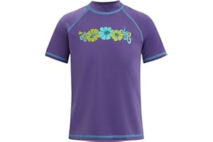 Kanu Surf Girls Karlie Rash Guard UPF 50+ Sun Protection Short Sleeve Swim Shirt