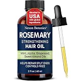 Rosemary Oil for Hair Growth 2 fl oz - Lightweight Scalp Oil for Dry Scalp | Botanical Blend with Peppermint, Jojoba, Grapeseed, Tea Tree &amp; Vitamin E - Nexon Botanics