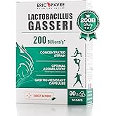 Eric Favre Lactobacillus Gasseri Probiotic for Women | Gut Health Support with 200 Billion CFU | Digestive Probiotics with Prebiotics | Vegan Capsules for Digestive Comfort, Microbiome & Daily Balance