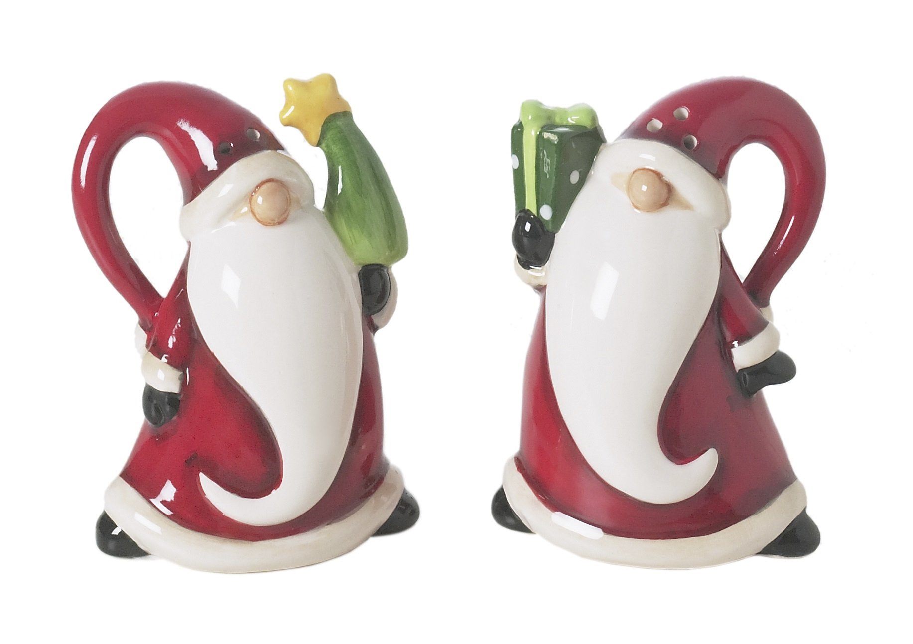 Excelsa Santa Claus Salt and Pepper Set Ceramic 6 x 4.5 x 8 cm Red