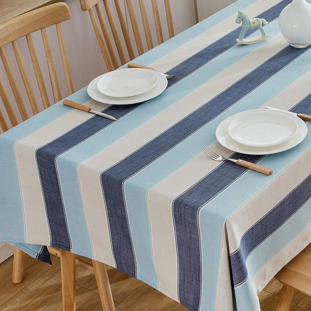 Plenmor Heavy Duty Cotton Linen Tablecloth for Square Tables Solid