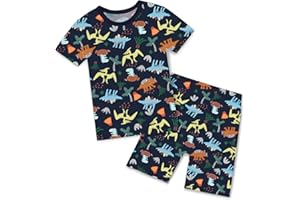 babee Reshinee Bamboo Viscose Toddler Car Pajamas Boys Girls Kids Short Cool Summer 12M-8Y Snug fit Pjs Set 2pcs