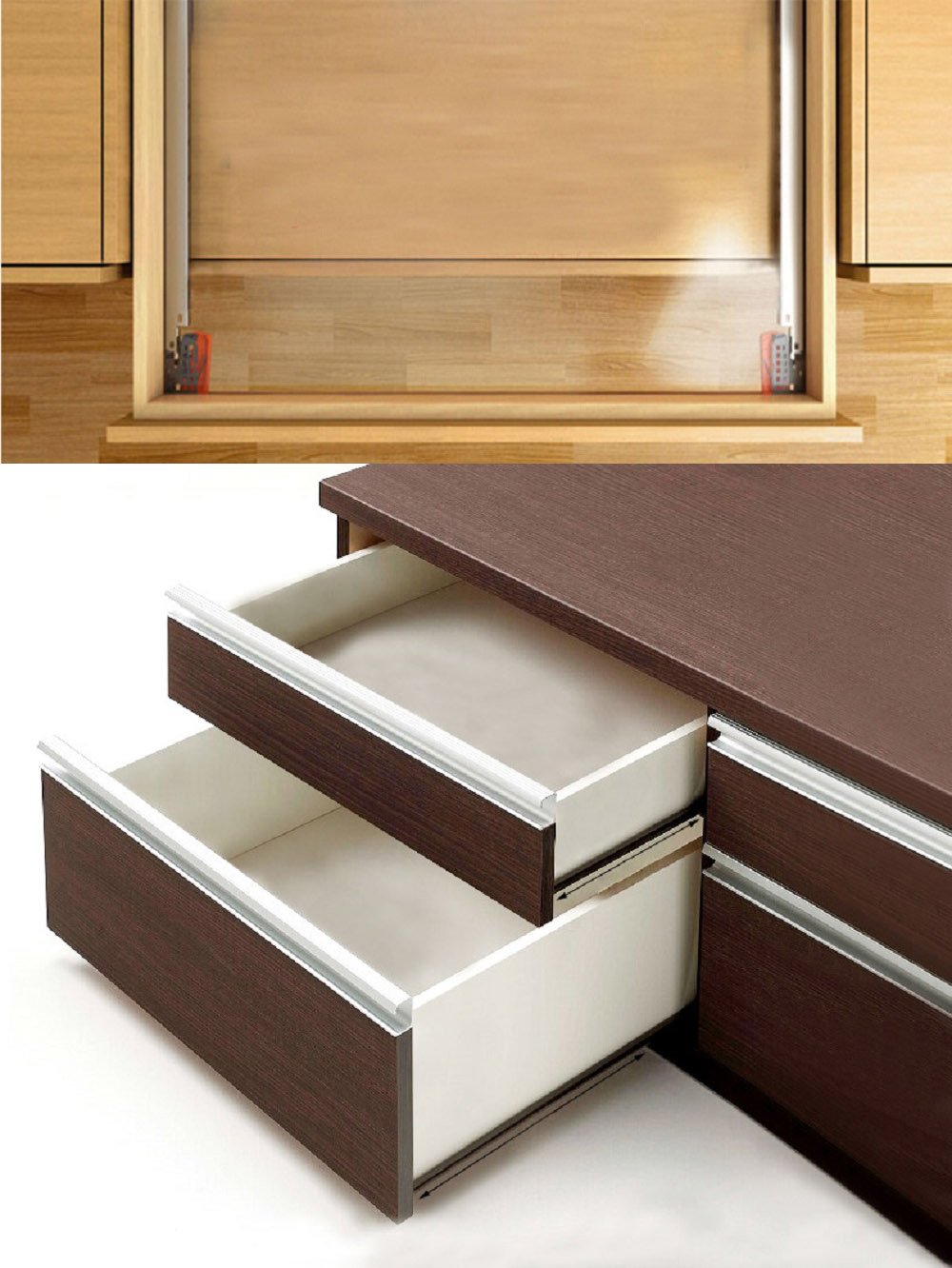 1 Set Blum Furniture Fittings Tandem Plus Blumotion 560h Wooden