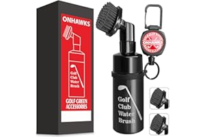 ONHAWKS Upgraded Pro Golf Club Water Brush Cleaner with Retainer Clip,Ultimate Green Cleaning Equipment for Golfers,Simple and Effective Club Cleaning Accessories,Best Golf Gifts for Men and Women