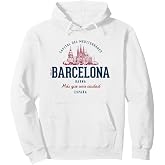 Spain Retro Styled Vintage Barcelona Pullover Hoodie