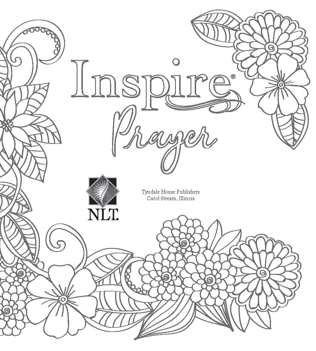 Tyndale NLT Inspire PRAISE Bible (LeatherLike, Purple Garden): Coloring Bible–Over 500 Illustrations to Color and Creative Journaling Bible Space, Religious Gifts That Inspire Connection with God