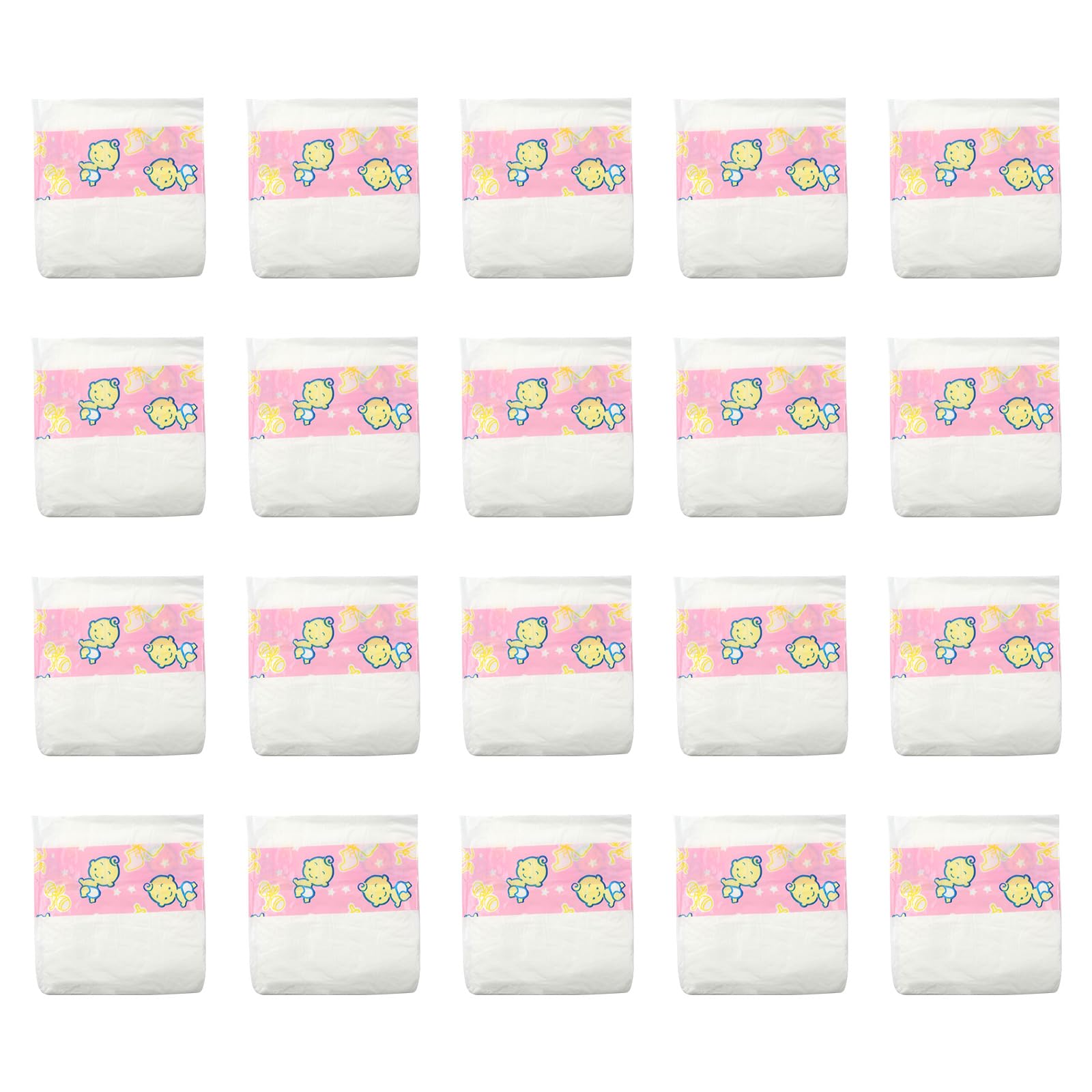CHAREX Reborn Baby Doll Diapers - 20 Pieces Pack Newborn Diapers, Doll Accessories for 18-24 Inch Reborn Dolls