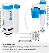 Iceten Dual Flush Valve Toilet Cistern Push Button Assembly view 2