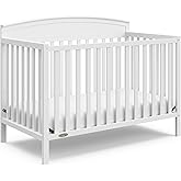 Graco Benton 5-in-1 Convertible Crib, White | GREENGUARD Gold Certified, Converts from Baby Crib to Toddler Bed, Daybed and Full-Size Bed, Fits Standard Baby Crib Mattress
