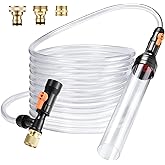 Gravel Vacuum for Aquarium Water Changer Fish Tank Cleaning Tools,Siphon Universal Quick Pump Aquarium Water Changing (30ft)