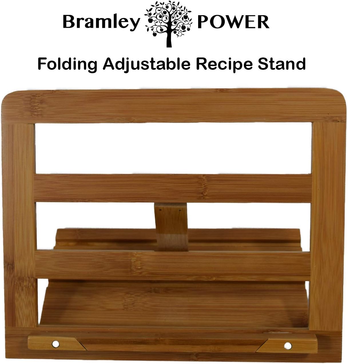 Bramley Power Bamboo Kitchen Cookbook, Recipe Book, iPad, Tablet Holder Stand